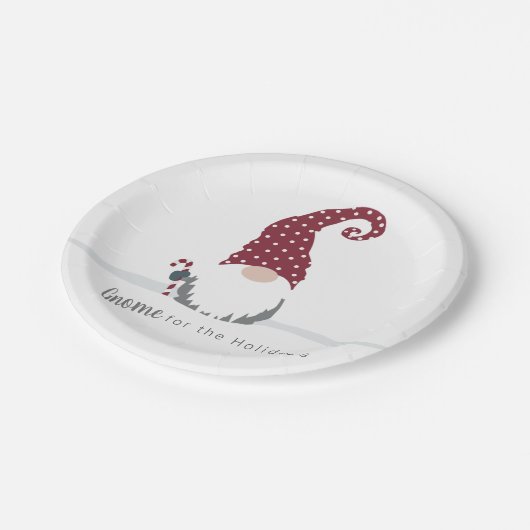 Assiettes En Carton Gnome for the Holidays Design scandinave (Angle)