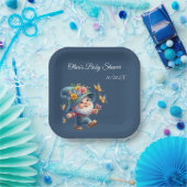 Assiettes En Carton Gnome joyeux mignonne avec Baby shower papillon (Fête)