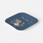 Assiettes En Carton Gnome joyeux mignonne avec Baby shower papillon (Angulaire)