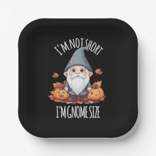 Assiettes En Carton Gnome Mignon Fantaisiste en Automne