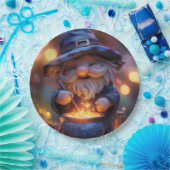 Assiettes En Carton Gnome souriant Stirring Magic Pot (Fête)
