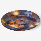 Assiettes En Carton Gnome souriant Stirring Magic Pot (Angle)