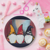 ASSIETTES EN CARTON GNOMES (Fête)