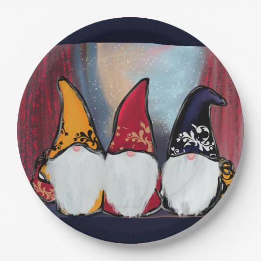 ASSIETTES EN CARTON GNOMES (Devant)