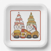 Assiettes En Carton Gnomes barbecue (Recto)