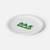 Assiettes En Carton Gnomes de la Saint Patrick (Angle)