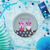 Assiettes En Carton Gnomes de Pâques (Fête)