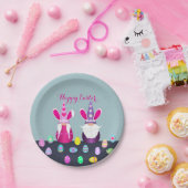 Assiettes En Carton Gnomes de Pâques (Fête)
