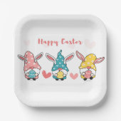 Assiettes En Carton Gnomes de Pâques des ovocytes (Recto)