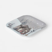 Assiettes En Carton Gnomes et arbres (Angulaire)