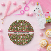 Assiettes En Carton Gnomes et champignons adorables Personnalisé (Fête)