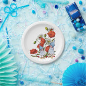 Assiettes En Carton Gnomes : Pavots, marguerites, coccinelles, art (Fête)