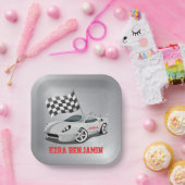 Assiettes En Carton Go-Kart Race Car Racing Bar Mitzvah (Fête)