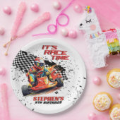 Assiettes En Carton Go Kart Racing fête d'anniversaire (Fête)