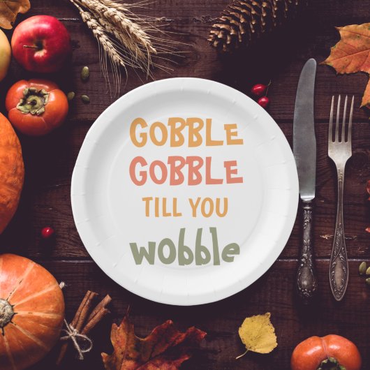 Assiettes En Carton Gobble Gobble Jusqu'À Ce Que Vous Tournez | Thanks