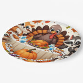 Assiettes En Carton Gobble jusqu'à ce que nous tourbillons (Angle)