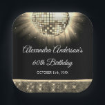 Assiettes En Carton Gold 60th Birthday Party 70's Disco Ball<br><div class="desc">Fêtez votre 60e anniversaire avec nos Plaques de boules Disco Purple 70's, conçues pour apporter une pop de couleur et une nostalgie "les années 70 flair à votre vaisselle de fête. Augmentez votre 60e anniversaire avec nos Plaques en papier Disco Ball Gold 70's, conçues pour ajouter une pop de couleur...</div>