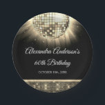 Assiettes En Carton Gold 60th Birthday Party 70's Disco Ball<br><div class="desc">Augmentez votre 60e anniversaire avec nos Plaques en papier Disco Ball Gold 70's, conçues pour ajouter une pop de couleur et un style rétro à votre fête. Ces assiettes sont le complément parfait d'un bain à thème disco ou de tout événement où vous voulez insuffler une touche de "nostalgie les...</div>