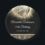 Assiettes En Carton Gold 70th Birthday Party 70's Disco Ball<br><div class="desc">Augmentez votre 70e anniversaire avec notre Gold 70th Birthday Party 70's Disco Ball Paper Plates. Ces assiettes sont conçues pour ajouter une touche de glamour rétro et de sophistication à votre panier jalon, ce qui en fait une célébration à retenir. Dans une teinte dorée rayonnante, ces plaques en papier exsument...</div>