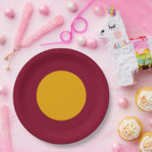 Assiettes En Carton Gold Centered Custom Party Plate (Fête)