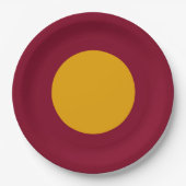 Assiettes En Carton Gold Centered Custom Party Plate (Devant)