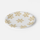 Assiettes En Carton Gold Christmas (Angle)