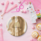 Assiettes En Carton Gold Diamond Sparkle Champagne Glasses New Year's (Fête)