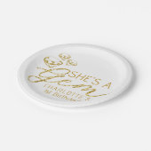 Assiettes En Carton Gold Gem She is a Gem Plaques de papier d'annivers (Angle)