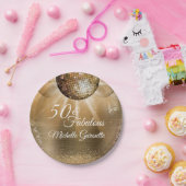 Assiettes En Carton Gold Glam 50 et fabuleux (Fête)