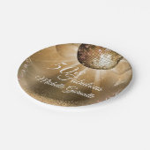 Assiettes En Carton Gold Glam 50 et fabuleux (Angle)