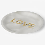 Assiettes En Carton Gold Love Moon et Back (Angle)