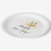 Assiettes En Carton Gold New Year's Eve Day Celebration Sparklers (Angle)
