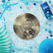 Assiettes En Carton Gold Vinyl Record Classe (Fête)