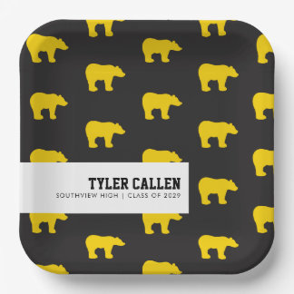 Assiettes En Carton Golden Bear Graduation Party