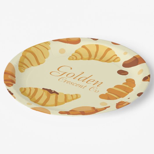Assiettes En Carton Golden Crescent Co (Angle)