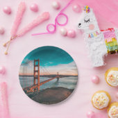 Assiettes En Carton Golden gate bridge (Fête)