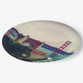 Assiettes En Carton Golden gate bridge (Angle)