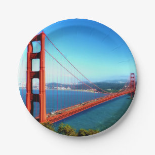 Assiettes En Carton Golden gate bridge - San Francisco