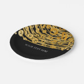 Assiettes En Carton Golden Glam Cheetah Print Exotic Print Party (Angle)