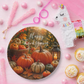 Assiettes En Carton Golden Harvest Thanksgiving  (Fête)