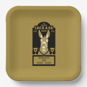 Assiettes En Carton Golden Jackass