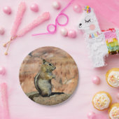 Assiettes En Carton Golden Mantled Ground Squirrel (Fête)