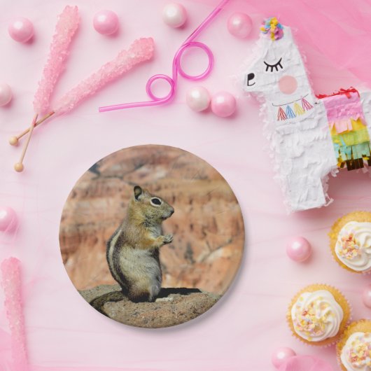 Assiettes En Carton Golden Mantled Ground Squirrel (Fête)