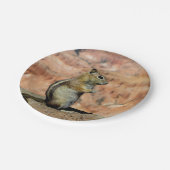 Assiettes En Carton Golden Mantled Ground Squirrel (Angle)