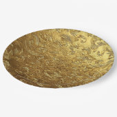 Assiettes En Carton Golden ornament pattern (Angle)