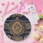 Assiettes En Carton Golden patterns AI art (Fête)