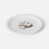 Assiettes En Carton Golden Retriever 2 (Angle)