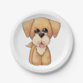 Assiettes En Carton Golden Retriever Puppy (Devant)