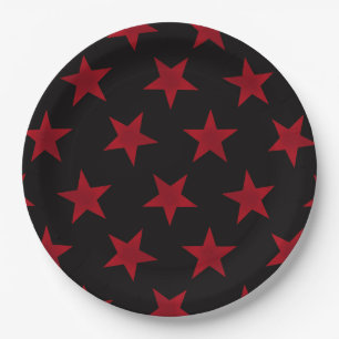Assiettes En Carton Golden Stars Motif 8