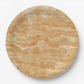 Assiettes En Carton Golden Tan Egyptian Marbled (Devant)